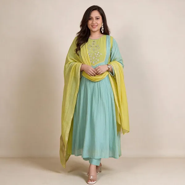 Pastel_Green_Mul_Chanderi_Handwork_Suit_Set_With_Banarasi_Dupatta_For_Women
