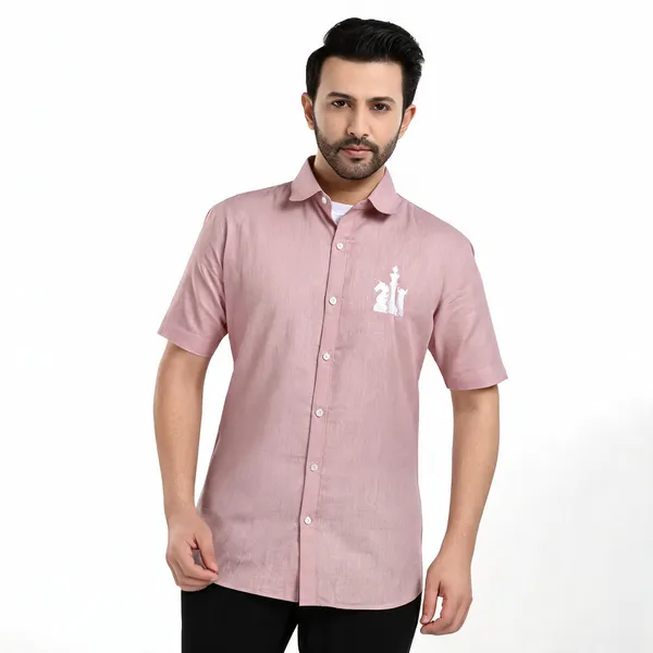 Dusty_Pink_Lyocell_Linen_Shirt_For_Men