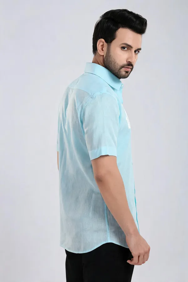 Light_Blue_Lyocell_Linen_Shirt_For_Men