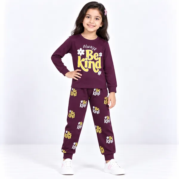 Maroon_Printed_Long_Sleeve_Sleepwear_Set_for_Girls