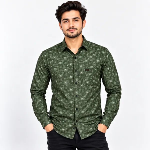 Green_Printed_Full_Sleeve_Casual_Shirt_for_Men