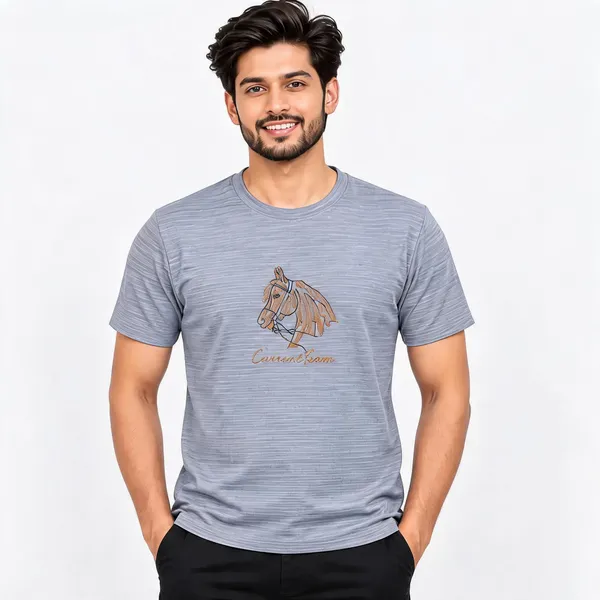 Grey_Jacquard_Regular_Fit_Graphic_T-Shirt_For_Men