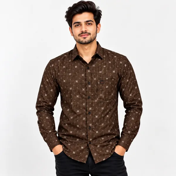 Brown_Printed_Slim_Fit_Shirt_for_Men