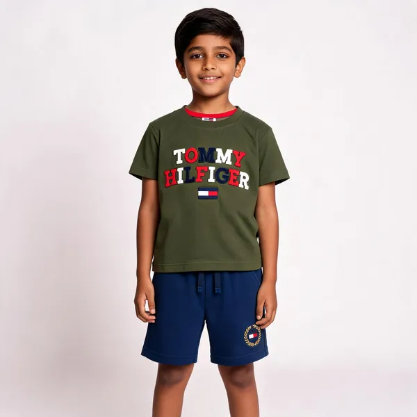 Olive_Cotton_Regular_Fit_T-Shirt_And_Shorts_Set_For_Boys