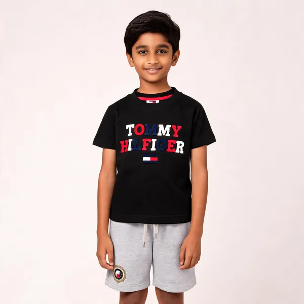 Black_Grey_Cotton_Regular_Fit_T-Shirt_And_Shorts_Set_For_Boys
