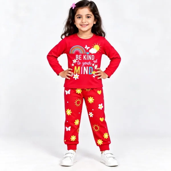 Red_Poly_Cotton_Printed_Full-Sleeve_Sleepwear_Set_For_Girls