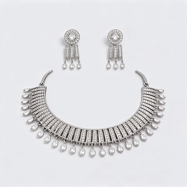 Silver_Brass_Traditional_Necklace_Set_For_Women
