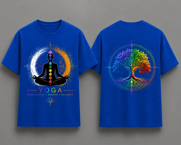 Yoga_Unisex_T_Shirt_Blue