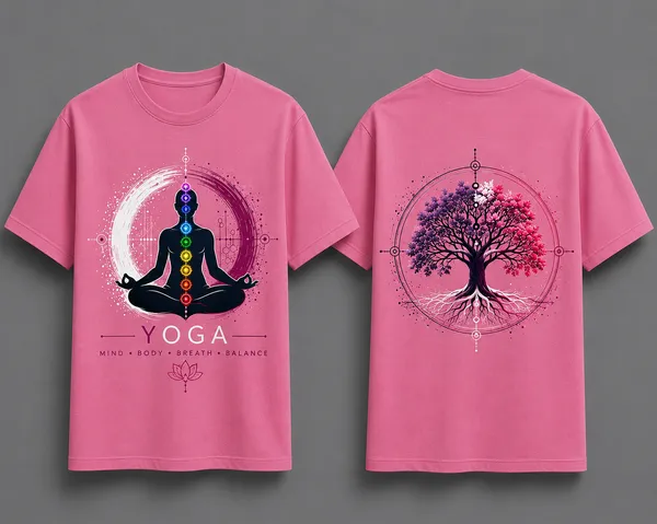 Yoga_Unisex_T_Shirt_Pink