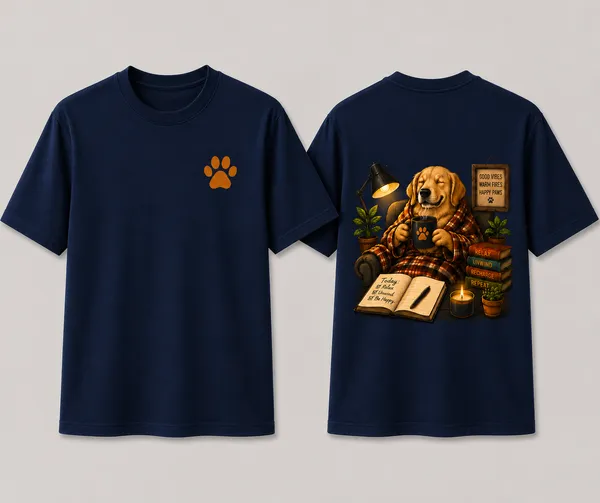 Cozy_Pup_Coffee_Tee_Unisex_T_Shirt_Navy