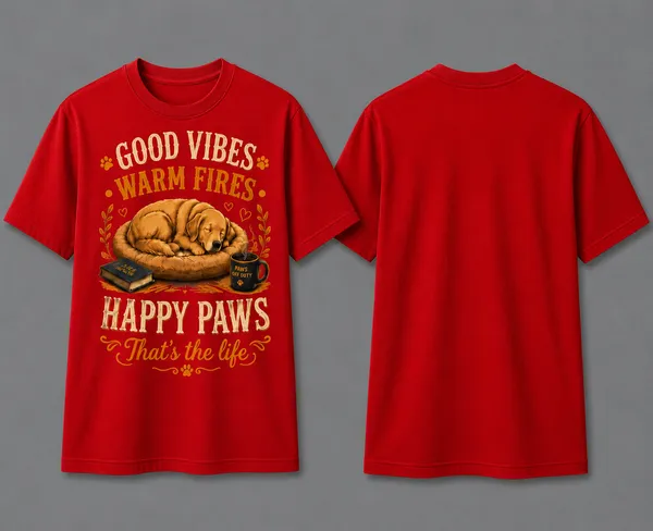 Dog_Mom_Dog_Dad_Unisex_T_Shirt_Red_Cotton