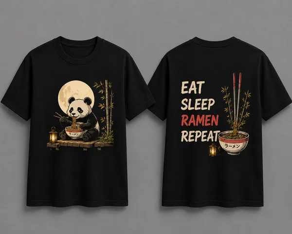 Ramen_Panda_Graphic_Unisex_T_Shirt_Black