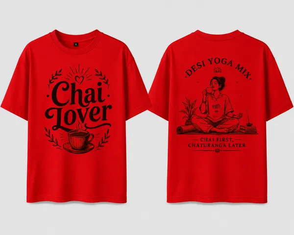 Chai_Lover_Women_T_Shirt_Red