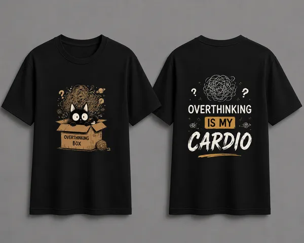 Overthinking_Is_My_Cardio_Unisex_Tshirt_Black