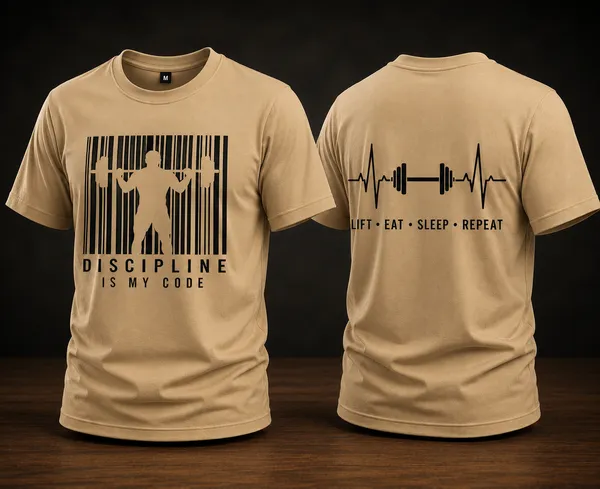Gym_Discipline_Men_T_Shirt_Bronze