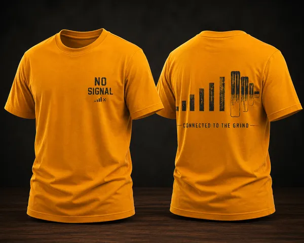 No_Signal_Unisex_T_Shirt_Yellow