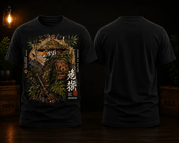Samurai_Tiger_Warrior_Unisex_T_Shirt_Black