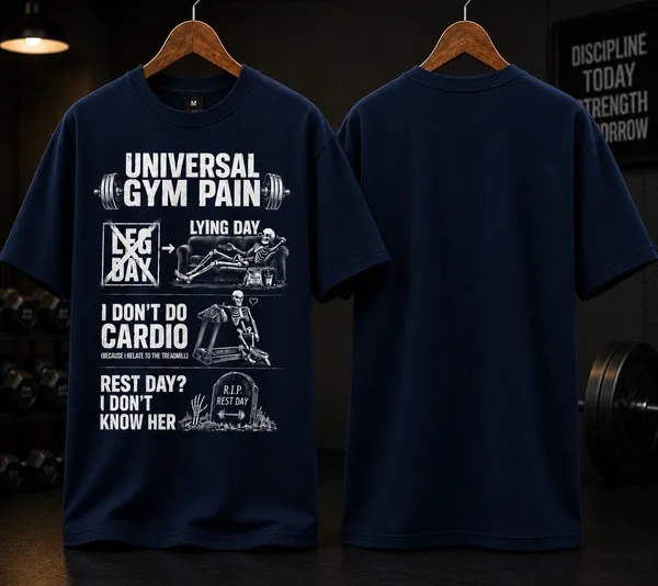 Universal_Gym_Pain_Unisex_T_Shirt_Navy