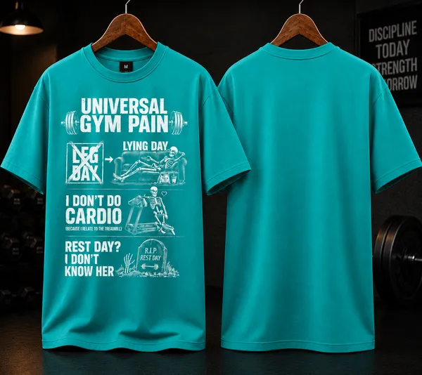 Universal_Gym_Pain_Unisex_T_Shirt_Aqua