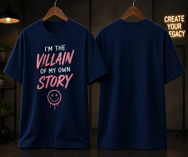 I_M_The_Villain_Unisex_T_Shirt_Navy