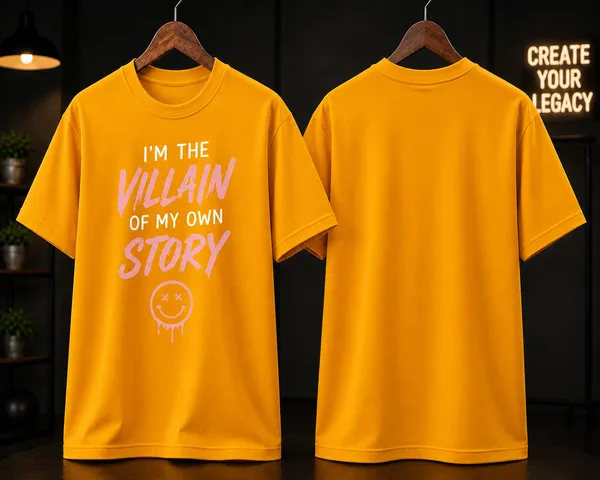 I_M_The_Villain_Unisex_T_Shirt_Mustard_Yellow