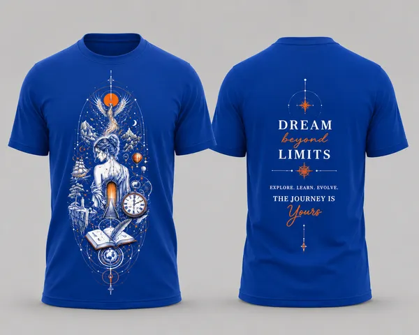 Dream_Beyond_Limits_Women_T_Shirt_Blue
