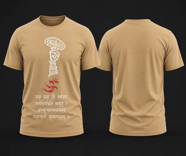 Dharma_Rakshana_Unisex_T_Shirt_Bronze