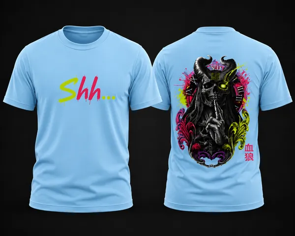 Shh_Unisex_T_Shirt_Sky_Blue