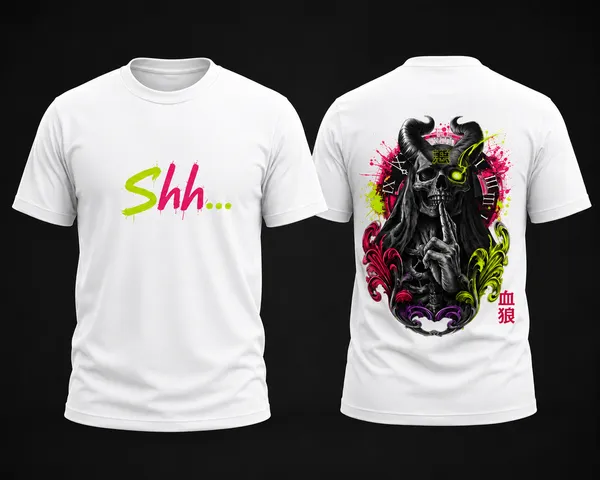 Shh_Unisex_T_Shirt_White