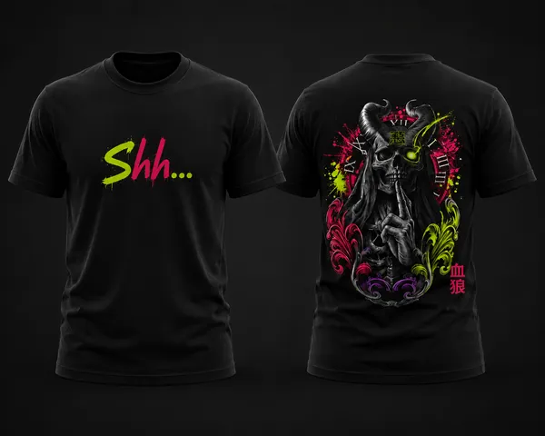 Shh_Unisex_T_Shirt_Black