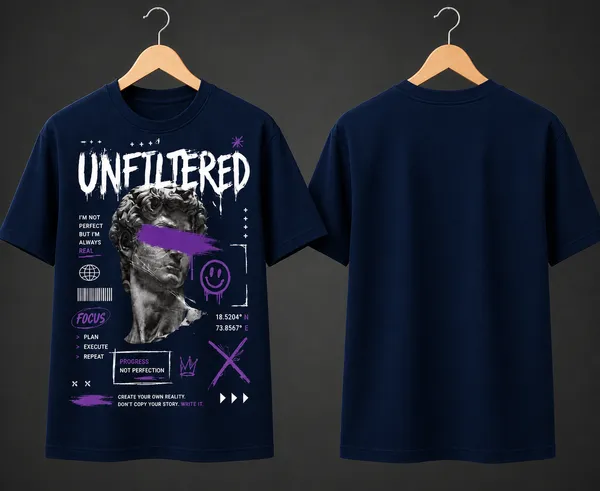 Unfiltered_Unisex_T_Shirt_Navy