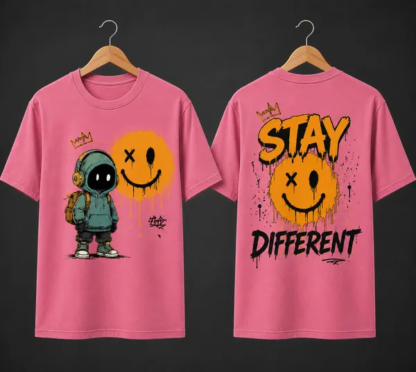 Stay_Different_Unisex_T_Shirt_Pink
