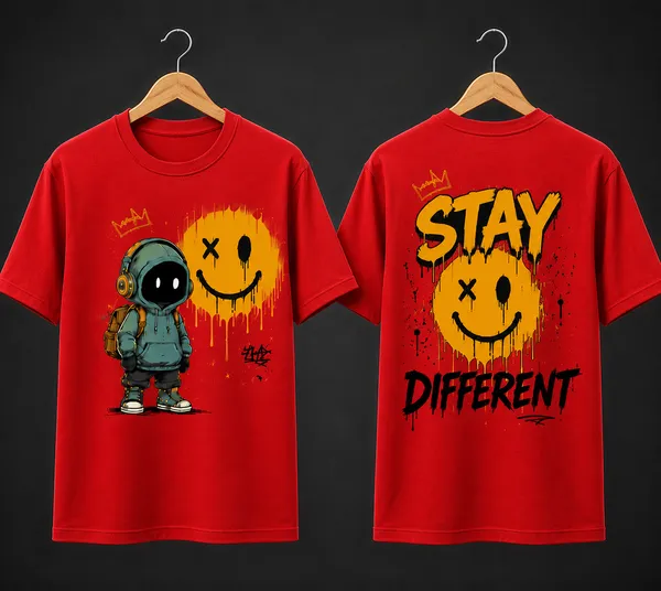 Stay_Different_Unisex_T_Shirt_Red