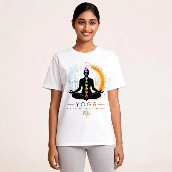 Yoga_Unisex_T_Shirt_White