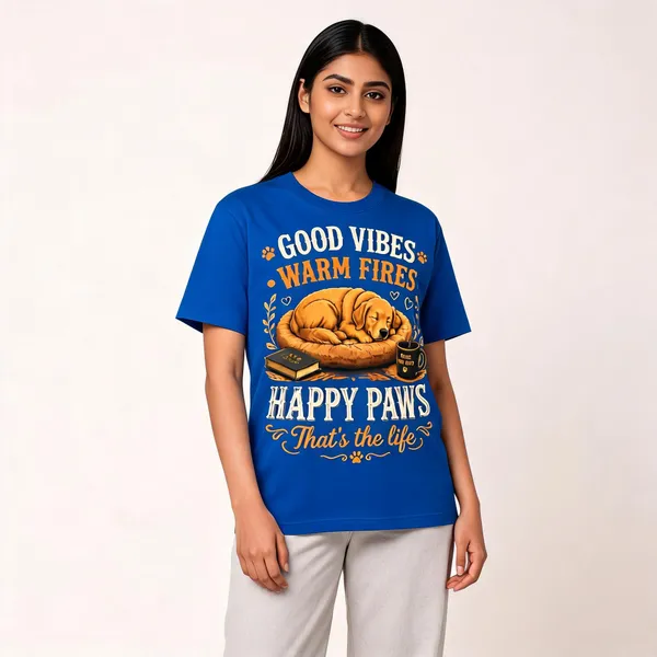 Dog_Mom_Dog_Dad_Unisex_T_Shirt_Blue_Cotton