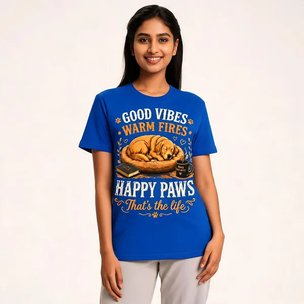 Dog_Mom_Dog_Dad_Unisex_T_Shirt_Blue_Cotton