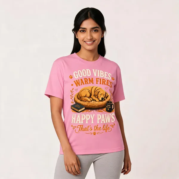 Dog_Mom_Dog_Dad_Unisex_T_Shirt_Pink_Cotton
