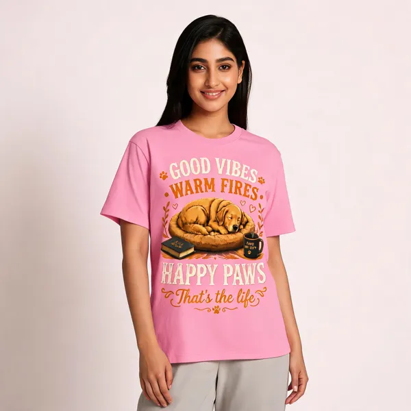Dog_Mom_Dog_Dad_Unisex_T_Shirt_Pink_Cotton