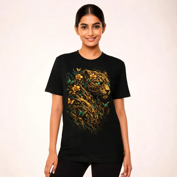 Wild_Bloom_Unisex_Tshirt_Black