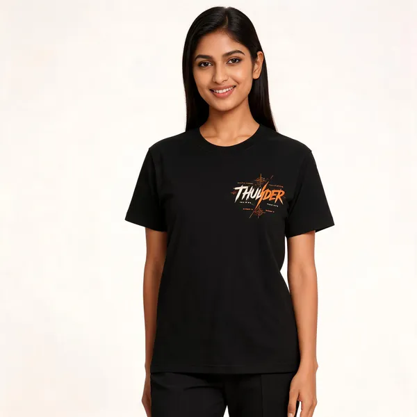 Time_Hunter_Unisex_T_Shirt_Black_Cotton