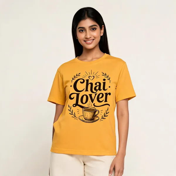 Chai_Lover_Women_T_Shirt_Mustard_Yellow