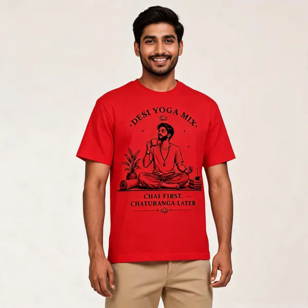 Chai_Lover_Men_T_Shirt_Red