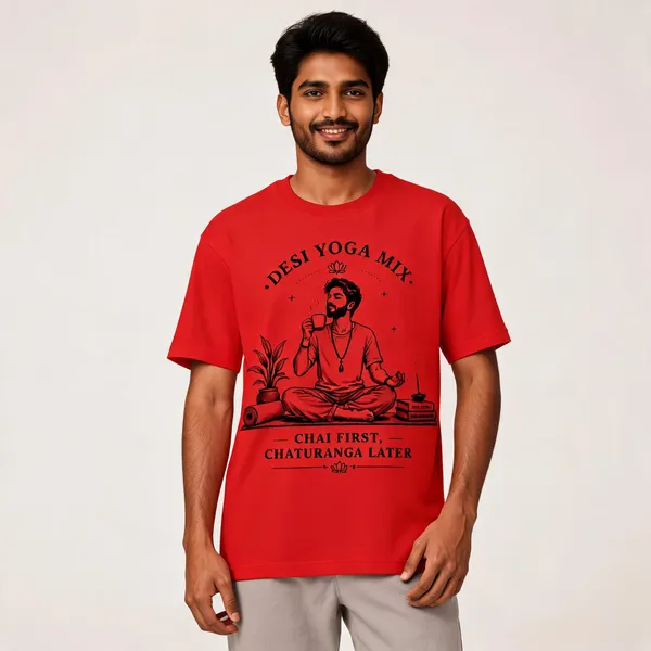 Chai_Lover_Men_T_Shirt_Red