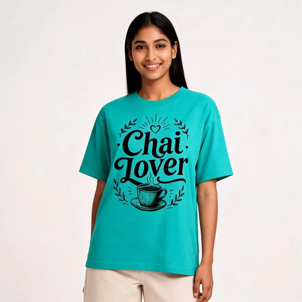 Chai_Lover_Women_T_Shirt_Aqua