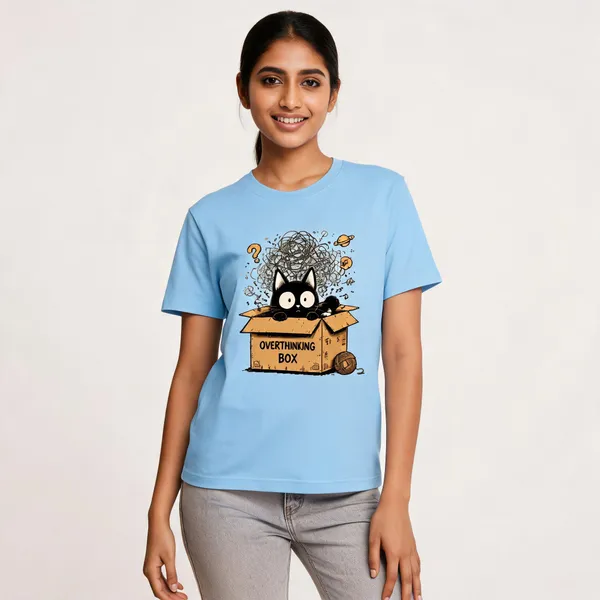 Overthinking_Is_My_Cardio_Unisex_Tshirt_Sky_Blue