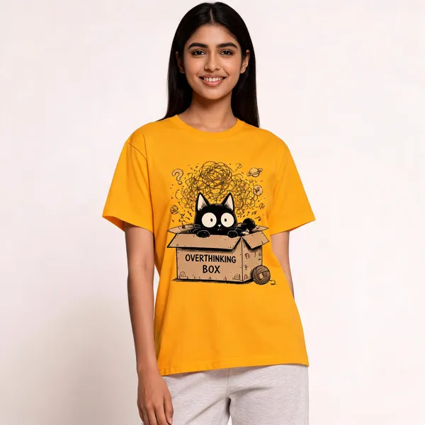 Overthinking_Is_My_Cardio_Unisex_Tshirt_Mustard_Yellow