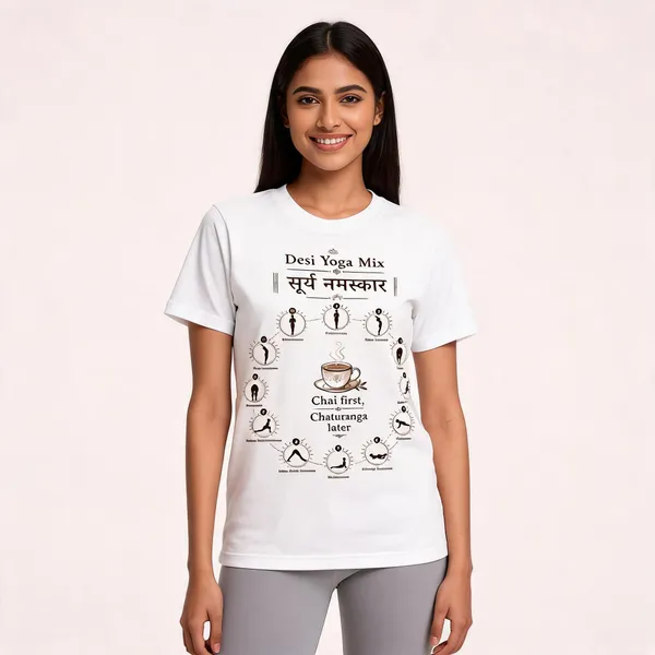 Desi_Yoga_Mix_Unisex_T_Shirt_White