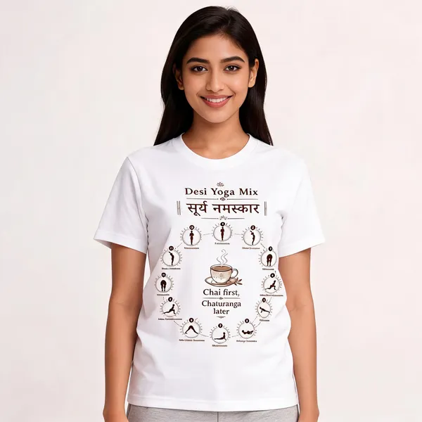 Desi_Yoga_Mix_Unisex_T_Shirt_White