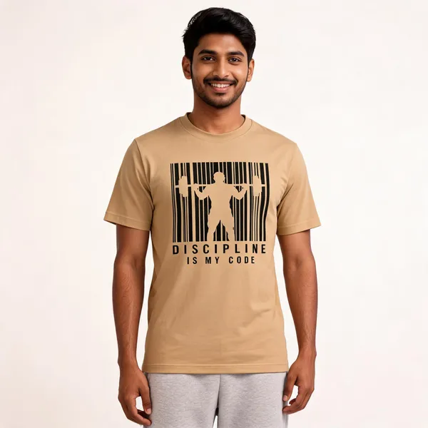 Gym_Discipline_Men_T_Shirt_Bronze