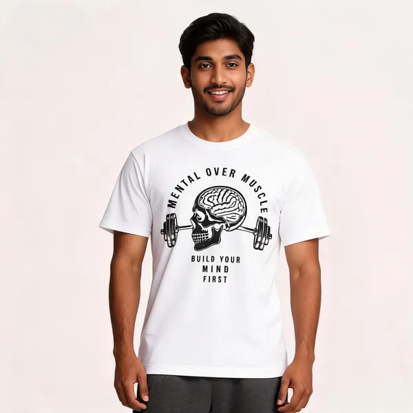 Mental_Fitness_Unisex_T_Shirt_White